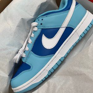 Nike Dunk Low Retro Flash / White - Argon Blue - blue / 6.5 M // 8 W NWT IN BOX!